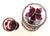Glass Bohemian Style Ruby Red Crystal Decanter & Goblet, Set of 2 Pieces For Sale - Image 7 of 8