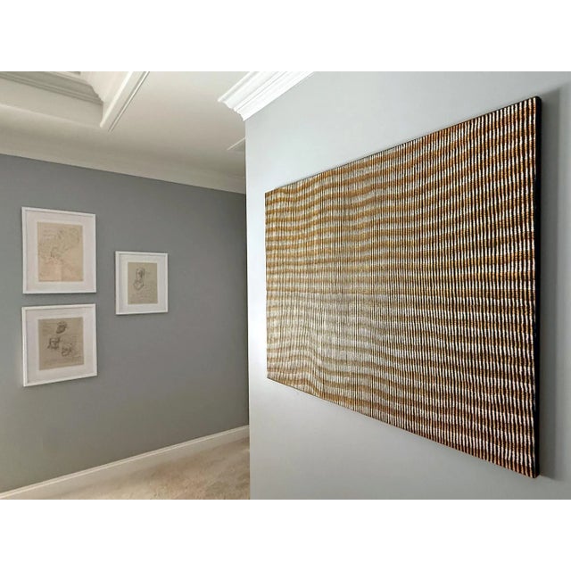 Red Early 21st Century Large Abstract Dreamtime Aboriginal Painting by Yukultji Napangati For Sale - Image 8 of 12