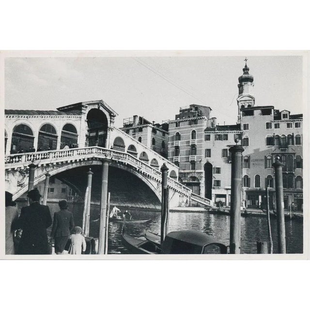 1950s Rialto Bridge, Italy, 1950s, Black & White Photograph For Sale - Image 5 of 5