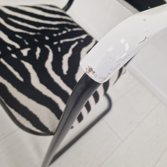 Bauhaus-Style Cantilever Dining Set in Steel, 1970s, Set of 4 For Sale - Image 9 of 18