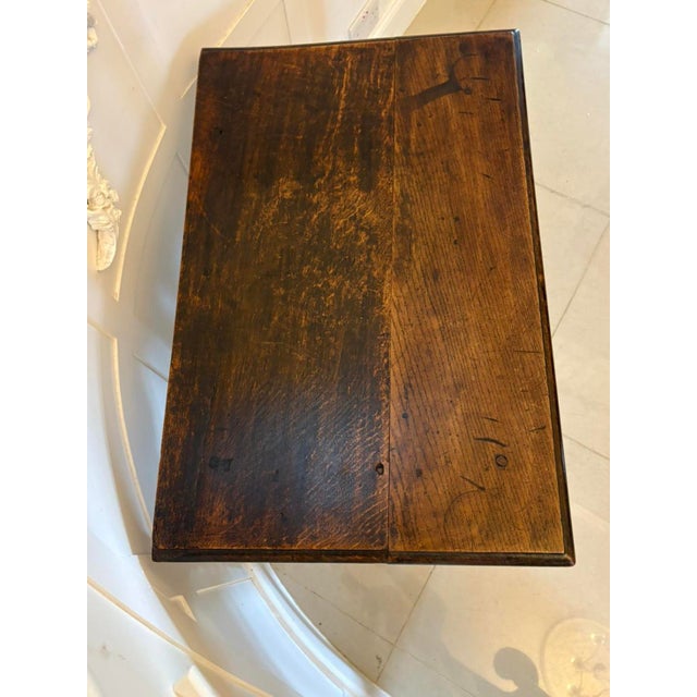 Antique Carved Oak Side Table, 1760 For Sale - Image 14 of 15