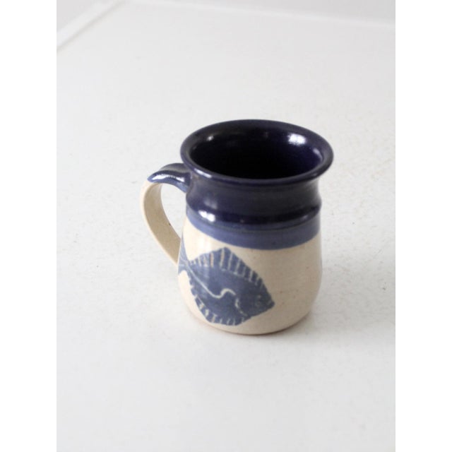 Ceramic Vintage Jeanne Stolberg Studio Pottery Mug For Sale - Image 7 of 9
