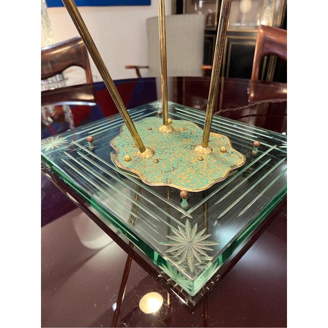 Large Multidirectional 3 Arms Table Lamp, 1950s For Sale - Image 4 of 12