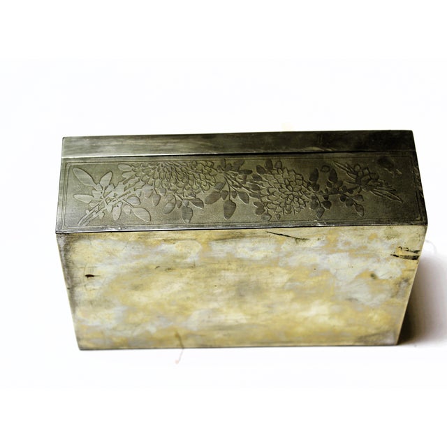 Silver Silverplated Box First Half of the 20th Century For Sale - Image 8 of 10
