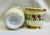 1950s Vintage Hand-Painted Porcelain Cachepots, Floral With Gilt Rim - A Pair For Sale - Image 5 of 18