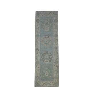 Turkish Oushak Rug 2'8" x 8'8" For Sale