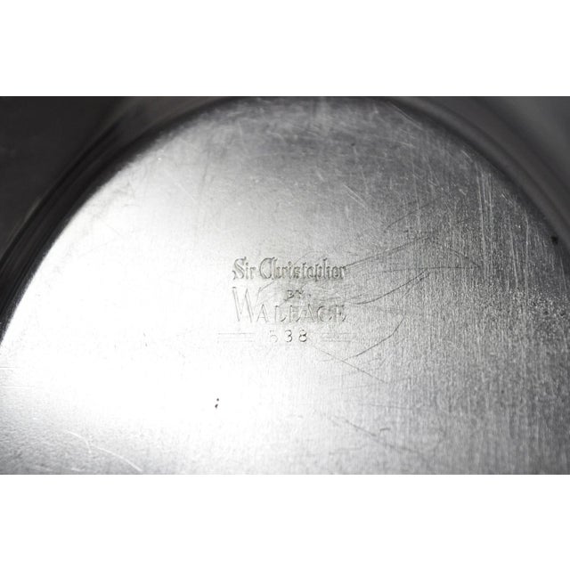 Vintage Victorian Sir Christopher by Wallace Silver Plated Gravy Boat Underplate For Sale - Image 10 of 11