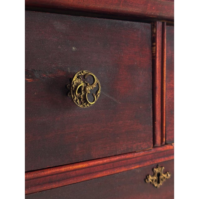 Antique Serpentine Mahogany Chest of Drawers, C. 1890 For Sale - Image 12 of 16