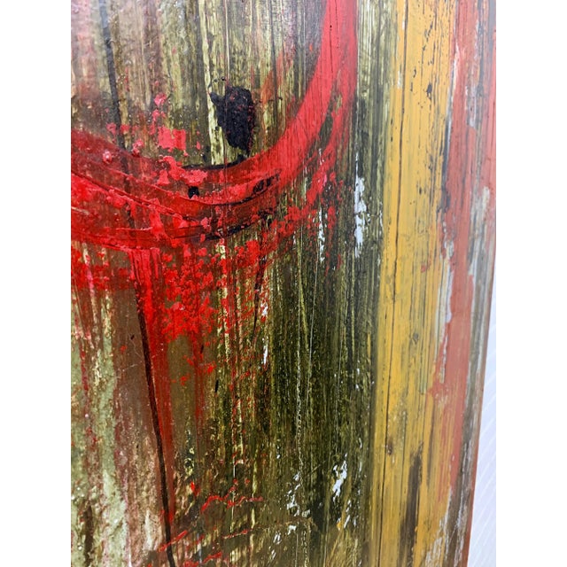 Mixed Media Painting on Board For Sale In Dallas - Image 6 of 12