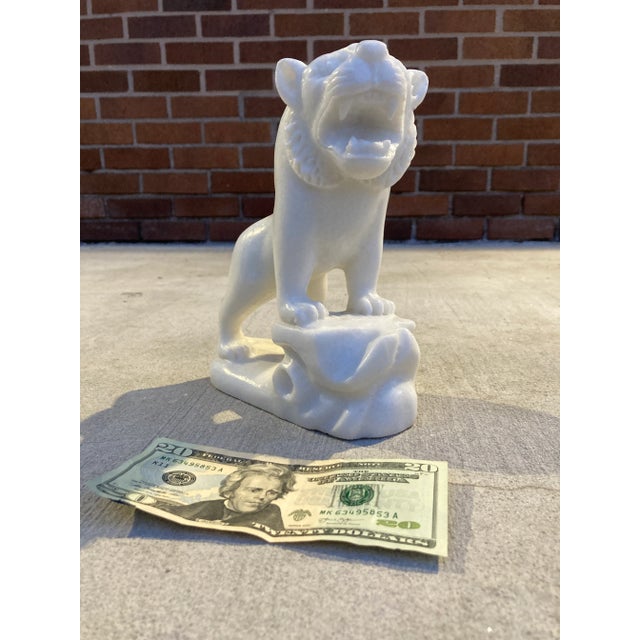Hand Carved Soapstone Tiger Sculpture Vietnam For Sale - Image 10 of 13