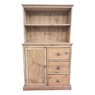 19th Century English Pine Welsh Dresser For Sale