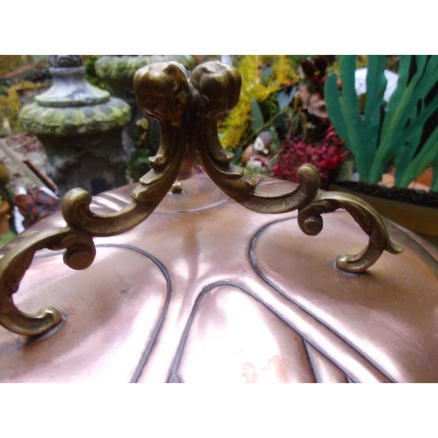 Copper Antique Art Nouveau Champagne Cooler from Gebrüder Bing Nuremberg, 1890s For Sale - Image 8 of 12