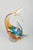 Murano Glass Colourful fish sculpture, 1960/70s. Handmade Italian glass sculpture in the form of a leaping fish, crafted...