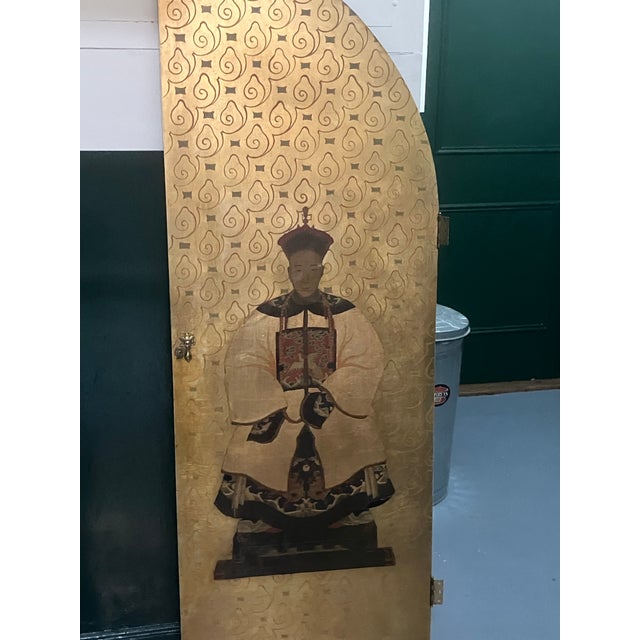 Chinoiserie 1920s Chinoiserie Decorative Doors - A Pair- Perfect for Interior Design For Sale - Image 3 of 12