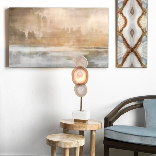 Jamie Young Cloudscape Wall Art in Taupe For Sale In Los Angeles - Image 6 of 7