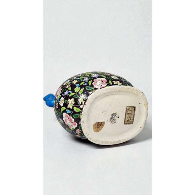 Gueulard Vase in Enameled Ceramic from Gien, 1890s For Sale - Image 6 of 7