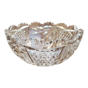 American Brilliant Cut Crystal Fruit Bowl