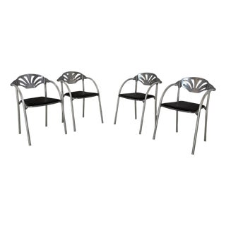 Alisea Chairs by Lisa Bros for Studio Simonetti, 1980s, Set of 4 For Sale