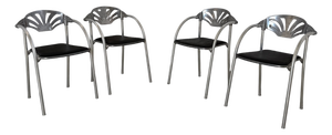 Alisea Chairs by Lisa Bros for Studio Simonetti, 1980s, Set of 4