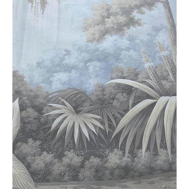 Tropical Views , Tropical Scenery, Hand-Painted Panoramic Wallpaper For Sale - Image 9 of 9