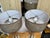 Brown Chromed Cork Table Lamps, Pair For Sale - Image 8 of 12