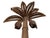 Wood Rattan Palm Tree Lamp, 1970s For Sale - Image 7 of 9