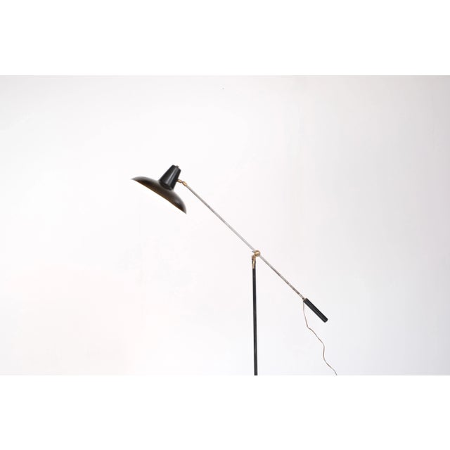 Mid-Century French Floor Lamp, 1950s For Sale - Image 4 of 9
