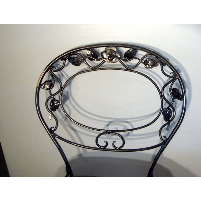 Metal 1960s Woodard Chantilly Rose Pair of Barstool Chairs For Sale - Image 7 of 11