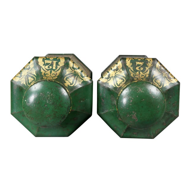 Mid 19th Century Victorian Tole Teacannisters - a Pair For Sale - Image 5 of 13