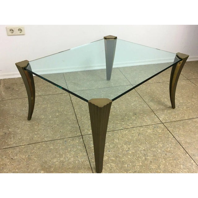 Brutalist Brutalist Bronze Coffee Table by Peter Ghyczy, 1960s For Sale - Image 3 of 10