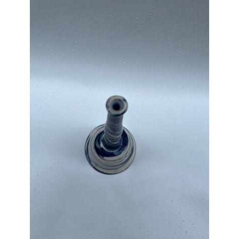 Mid 20th Century Blue and White Pottery Bell For Sale - Image 5 of 6