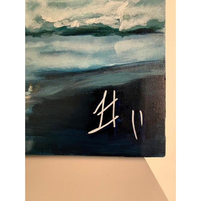 Sofía Cristina Jiménez, Polar Bear and Puffin as Inflatable Figures on Arctic Ice, 2023, Acrylic on Canvas For Sale - Image 6 of 11