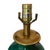 Green Frederick Cooper Faux Malachite Porcelain and Brass Table Lamp For Sale - Image 8 of 14