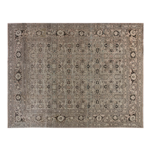 Authentic 1900s Persian Tabriz Handmade Wool Carpet