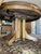 The antique round pedestal supported dining table is a stylish and elegant piece of furniture for any dining room. Made of...