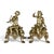 This remarkable pair of early 19th century French bronze doré statues depicts two musical cherubs modeled with lively...