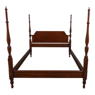 Henkel Harris Queen Size Cherry Fairfax Poster Bed For Sale