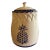 Vintage Portuguese Blue and White Pineapple Ceramic Cookie Jar by Neuwirth For Sale