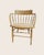 Wood Antique Stripped Oak Smokers Bow Chair, 1890s For Sale - Image 7 of 7