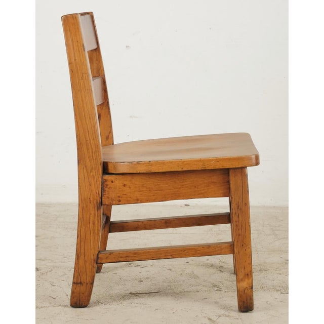 Vintage Wooden Shaker Children’s Chair For Sale - Image 9 of 9