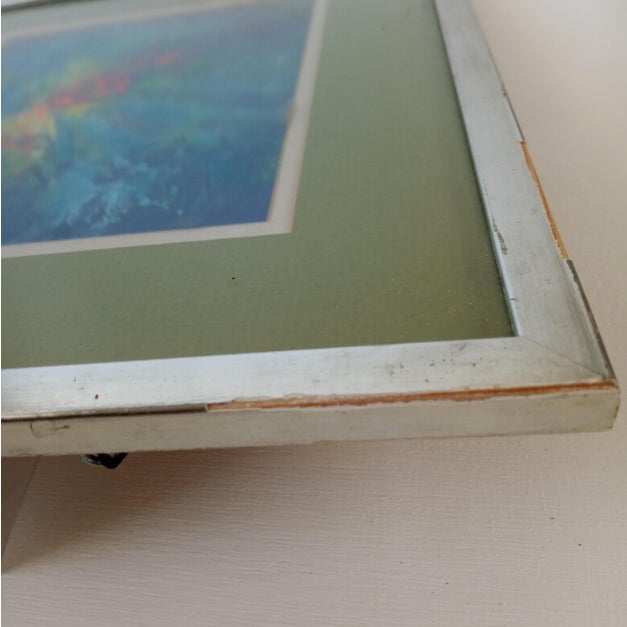 Mid-Century Modern Abstract Expressionist Painting "High-Fly" by Sylvia Jorjorian For Sale - Image 11 of 13