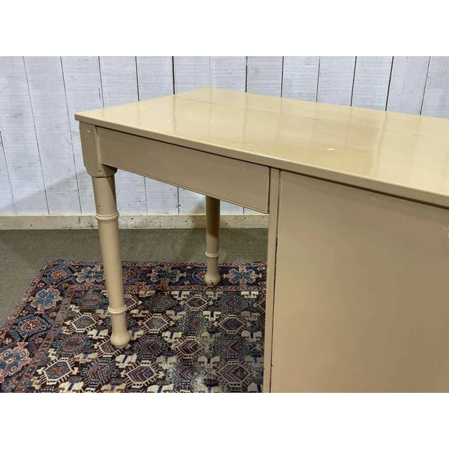 English Oak and Walnut Desk, Early 20th Century For Sale - Image 9 of 15