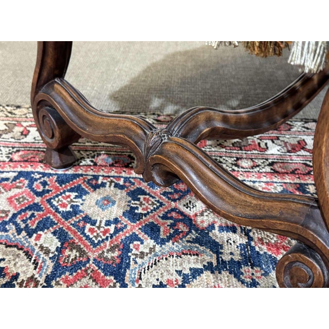 Antique Walnut Window Seat, 1900s For Sale - Image 6 of 15