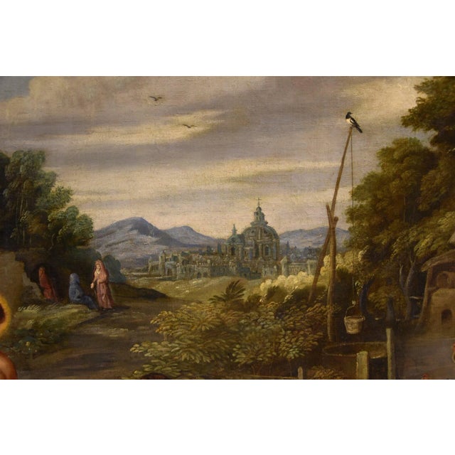 Workshop of Jan Brueghel the Younger, Noli Me Tangere, 1650, Oil on Canvas For Sale - Image 4 of 16