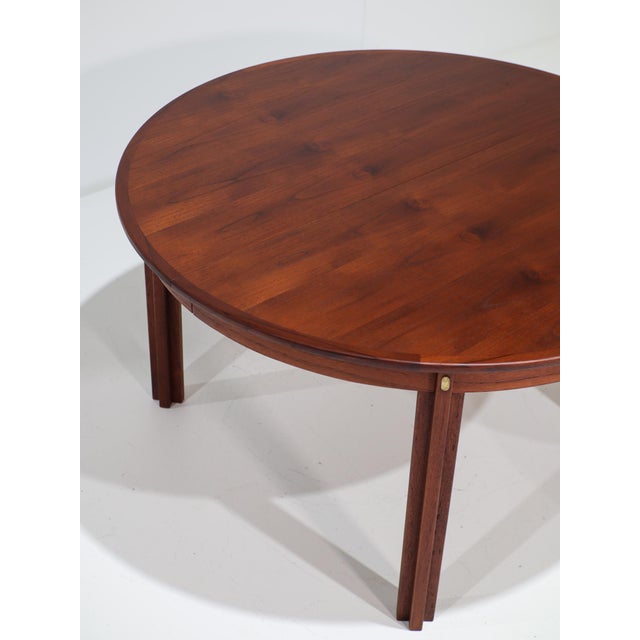 Round Extendable Dining Table in Teak attributed to Børge Mogensen for Karl Andersson & Söner, Denmark, 1960s For Sale - Image 17 of 18