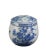 Chinese Blue & White Round Jar With Lid For Sale - Image 3 of 9