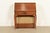 A gorgeous antique Mission or Arts & Crafts period quarter sawn tiger oak slant front writing desk with barrister bookcase...