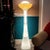 White Large White and Yellow Murano Glass Column Lamp, 1960s For Sale - Image 8 of 15