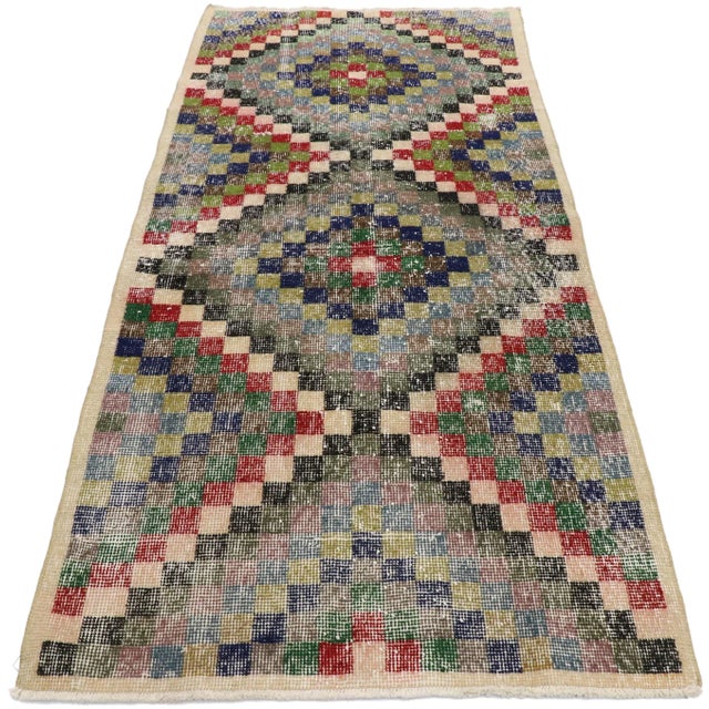 Vintage Turkish Sivas Rug, 02'07 X 06'00 For Sale - Image 4 of 10