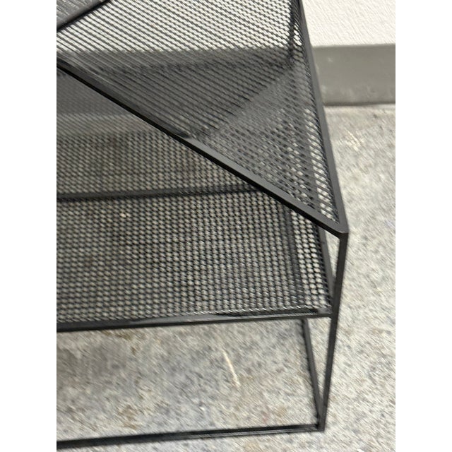 Black Cb2 Josef Side Table For Sale - Image 8 of 12